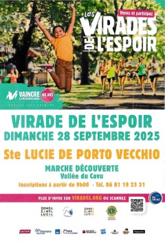 Affiche  Virades de l'Espoir en vallée du Cavu 28/09/2025